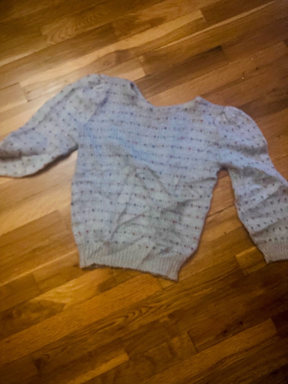 Light purple (periwinkle) adorable vintage mohair sweater - Size XS